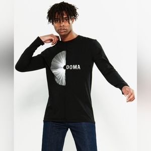 Damir Doma Tavi Di Black Logo Long Sleeve T-shirt Black